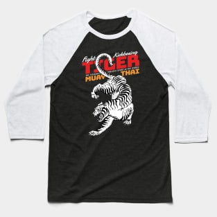 Kickboxing Tiger Muay Thai Baseball T-Shirt